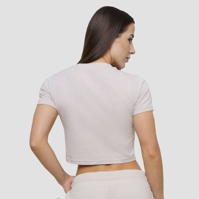 Γυναικείο Agile Cropped T-Shirt Desert- GymBeam L