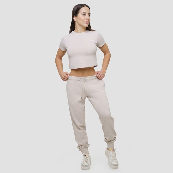 Γυναικείο Agile Cropped T-Shirt Desert- GymBeam L