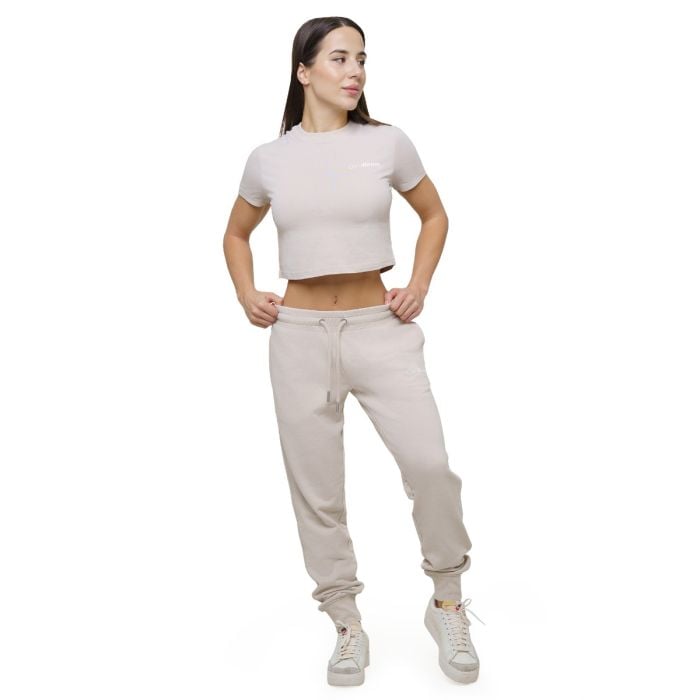 Γυναικείο Agile Cropped T-Shirt Desert- GymBeam L