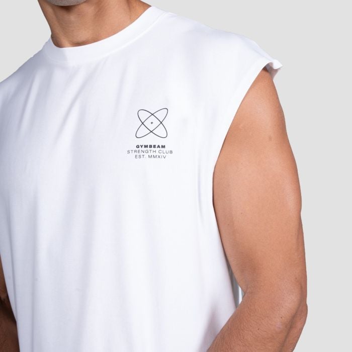Discipline Tanktop White - GymBeam XL
