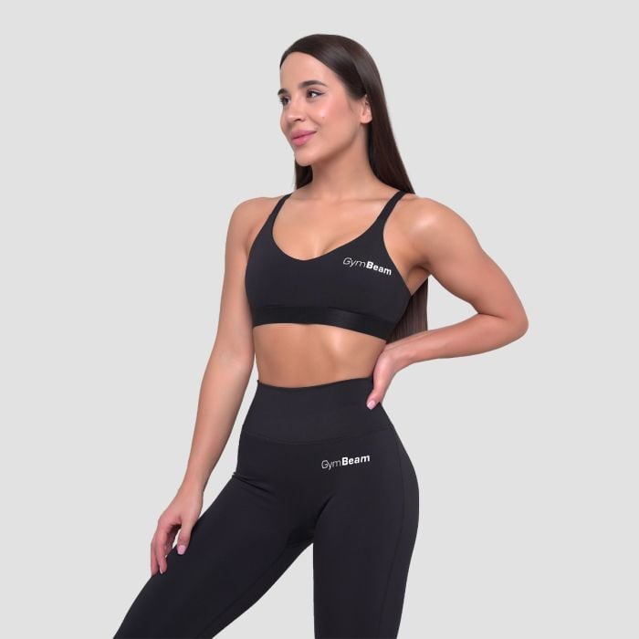 Essence String Sports Bra Black - GymBeam M