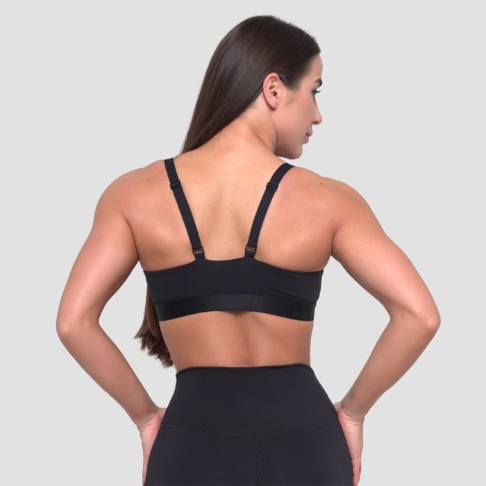 Essence String Sports Bra Black - GymBeam M