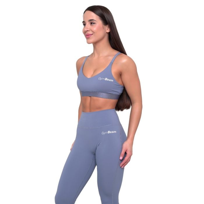 Essence String Sports Bra Denim Blue - GymBeam M