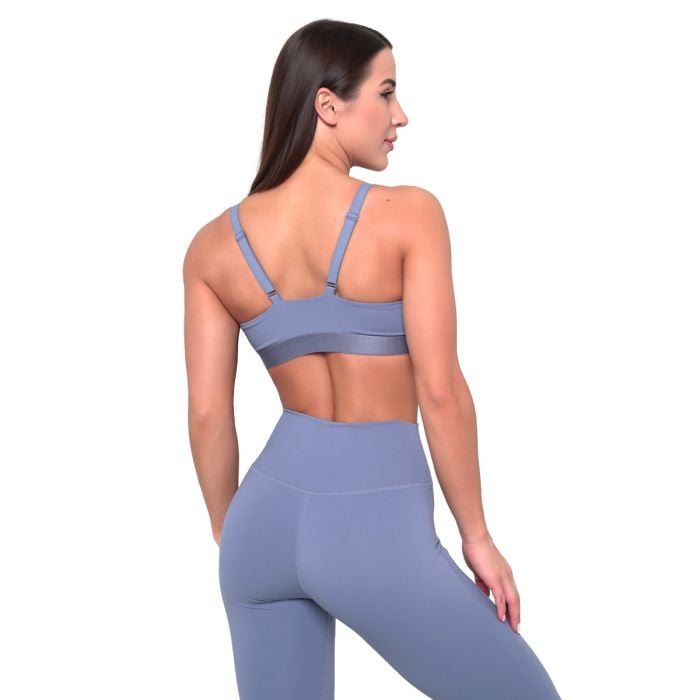 Essence String Sports Bra Denim Blue - GymBeam M