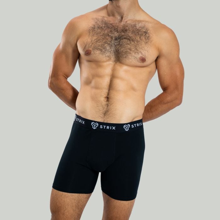 Ανδρικά Essential Boxers 2Pack Black- STRIX XL