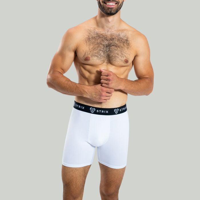 Ανδρικά Essential Boxers 2Pack White - STRIX XL