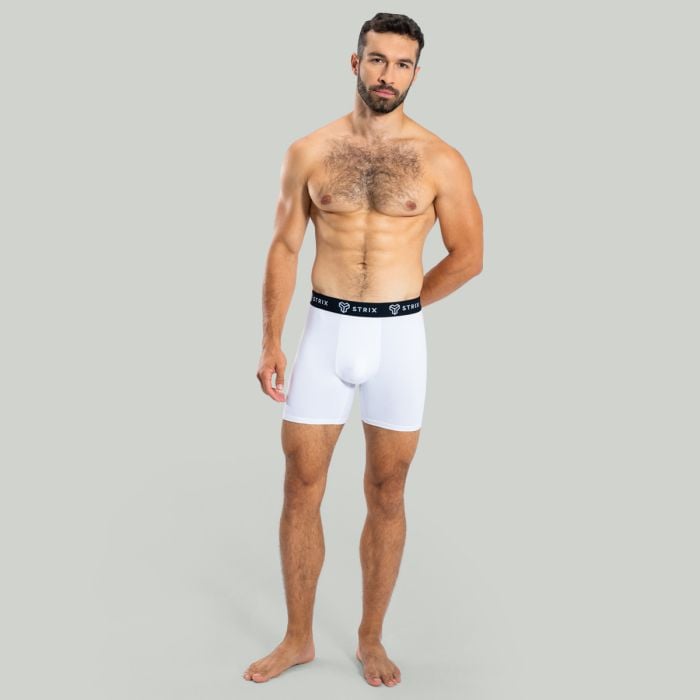 Ανδρικά Essential Boxers 2Pack White - STRIX XL