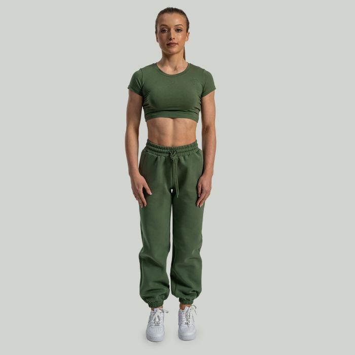 Γυναικείο Crop Top Essential Cedar Green - STRIX L