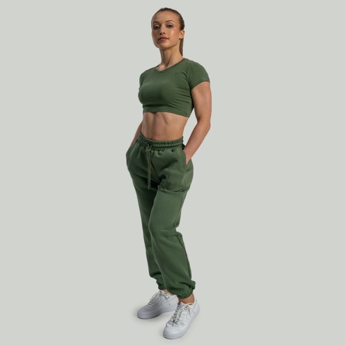 Γυναικείο Crop Top Essential Cedar Green - STRIX L