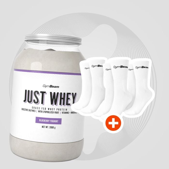 Just Whey Πρωτεΐνη ορού γάλακτος από αγελάδες ελευθέρας βοσκής – GymBeam 1000 g - Μιλκσεικ Σοκολάτας  - 00