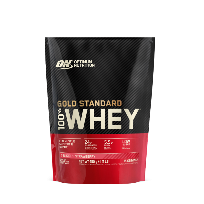 100% Whey Gold Standard - Optimum Nutrition + ΔΩΡΑ 450 g - Φράουλα