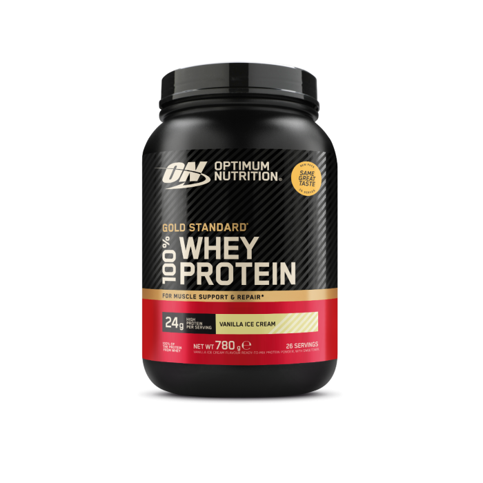 100% Whey Gold Standard - Optimum Nutrition + ΔΩΡΑ 768 g - Παγωτό Βανίλια