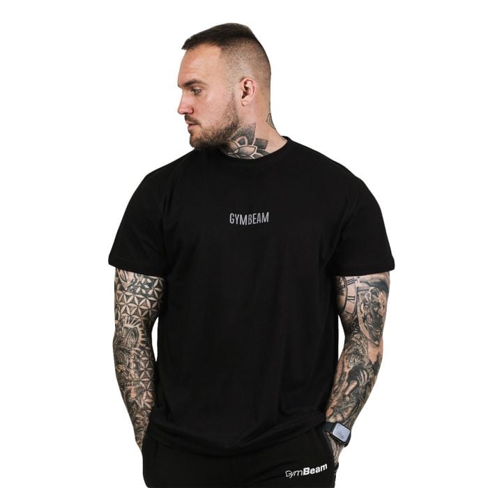 Ανδρικό T-Shirt FIT Black - GymBeam L