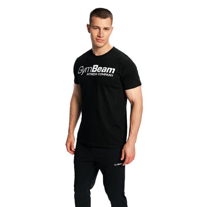 Fitness T-Shirt Black - GymBeam L