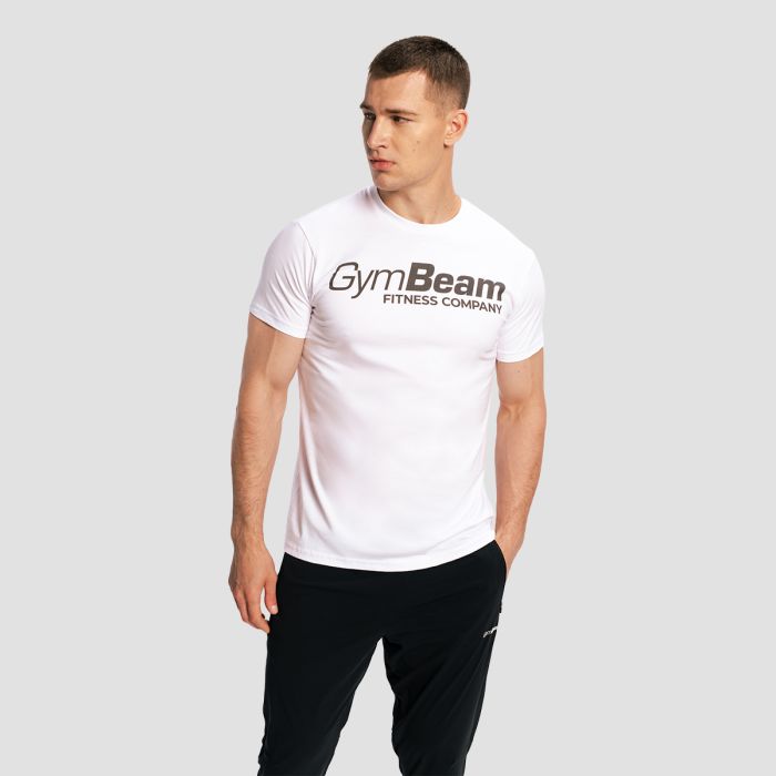 Fitness T-Shirt White - GymBeam XL