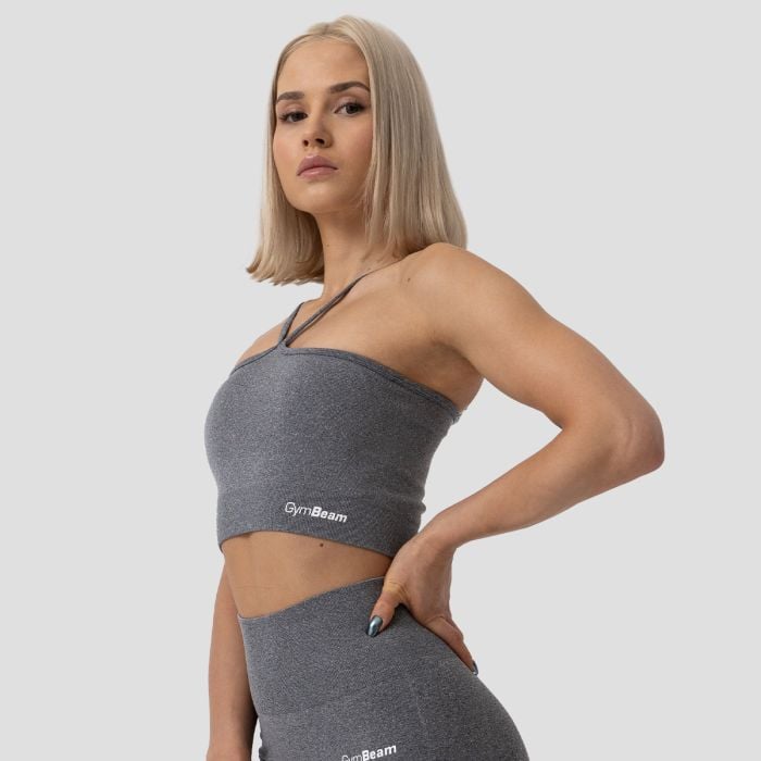 FLO Αθλητικό μπουστάκι Halter Grey - GymBeam XL