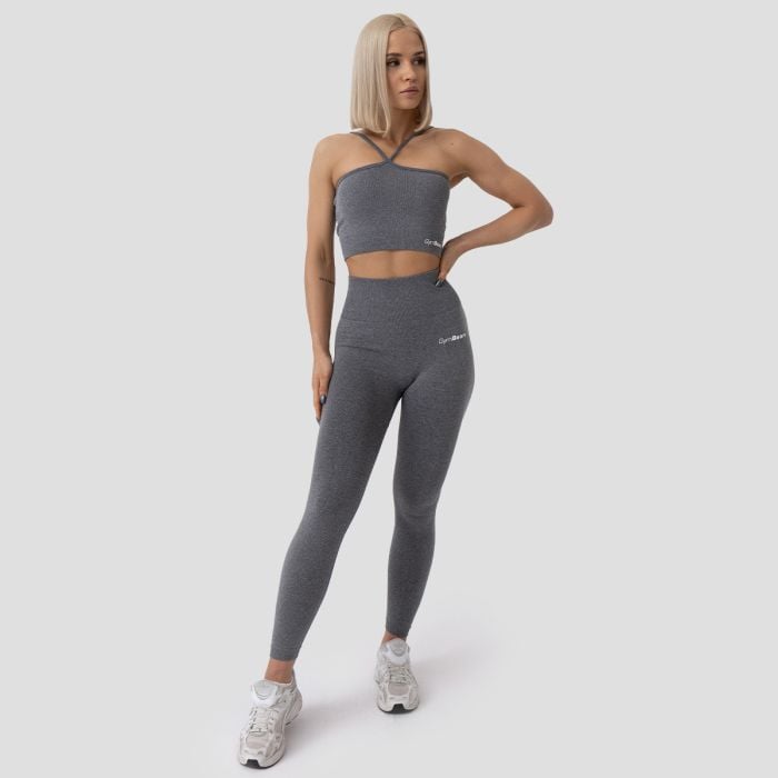 FLO Αθλητικό μπουστάκι Halter Grey - GymBeam XL