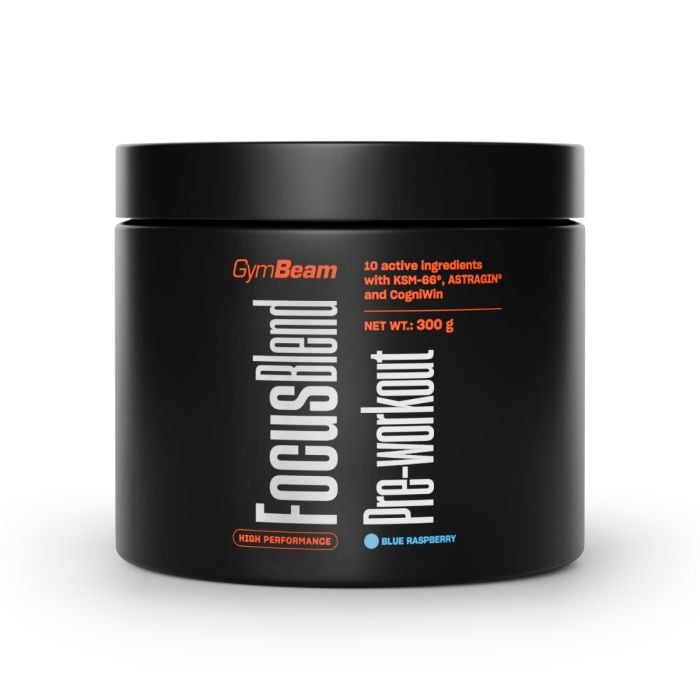 Focus Blend Pre-workout - GymBeam 300 g - Μπλε Βατόμουρο