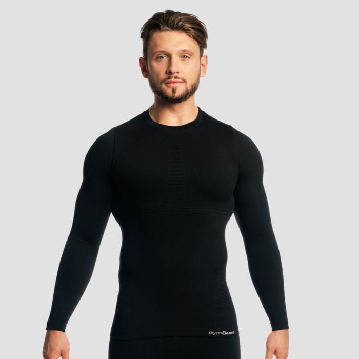Μακρυμάνικο T-shirt Fuse Black - GymBeam M
