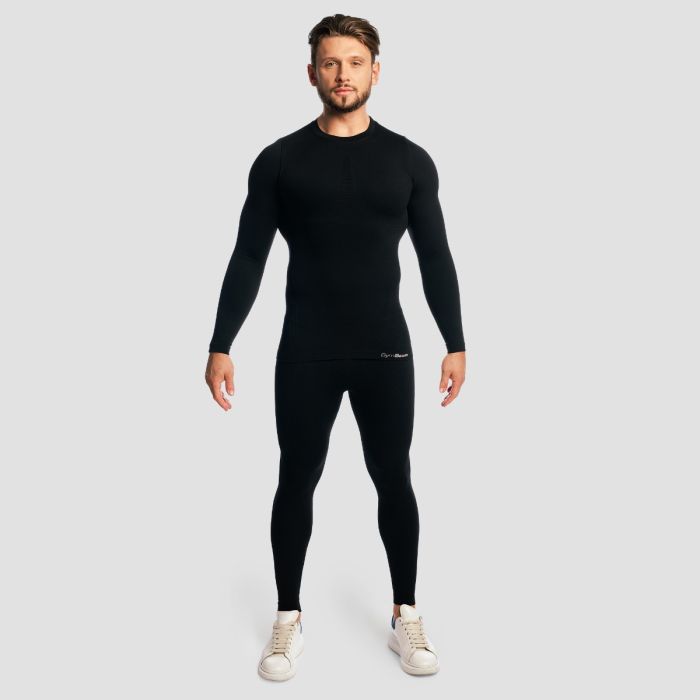 Μακρυμάνικο T-shirt Fuse Black - GymBeam M