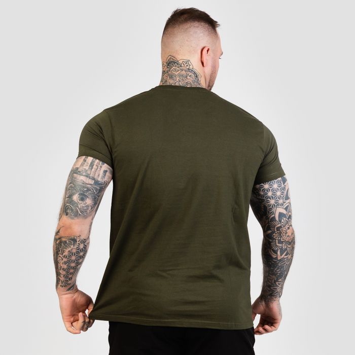 Grow Ανδρικό T-shirt Military Green - GymBeam XXXL