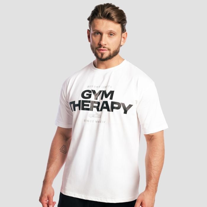 T-Shirt Gym Therapy White - GymBeam XL