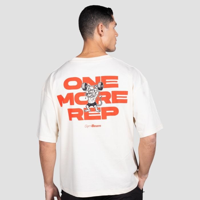 GymRat T-shirt Cream - GymBeam L