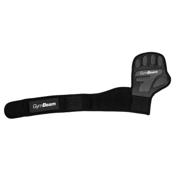 Heavy Grip Fitness Gloves Black - GymBeam S/M