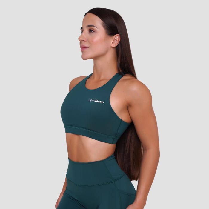 Ignite Sports Bra Dark Green - GymBeam S