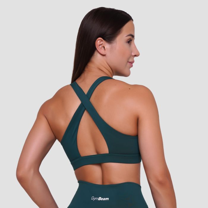 Ignite Sports Bra Dark Green - GymBeam S