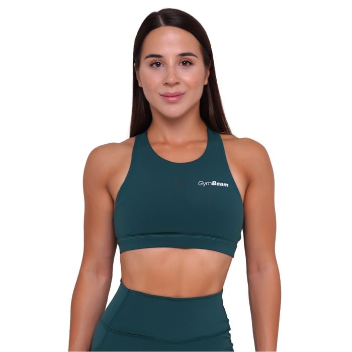 Ignite Sports Bra Dark Green - GymBeam S
