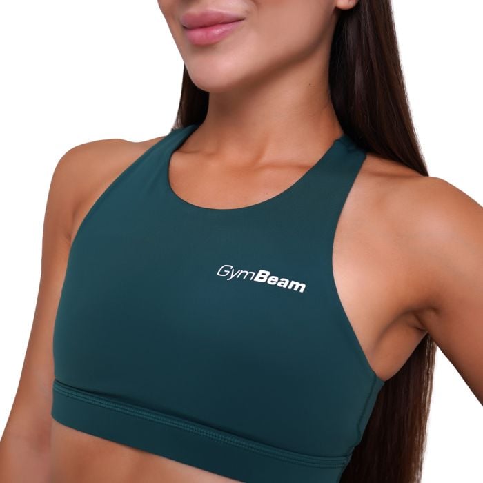 Ignite Sports Bra Dark Green - GymBeam S