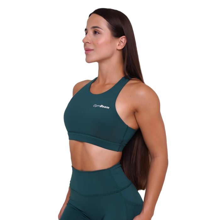 Ignite Sports Bra Dark Green - GymBeam S