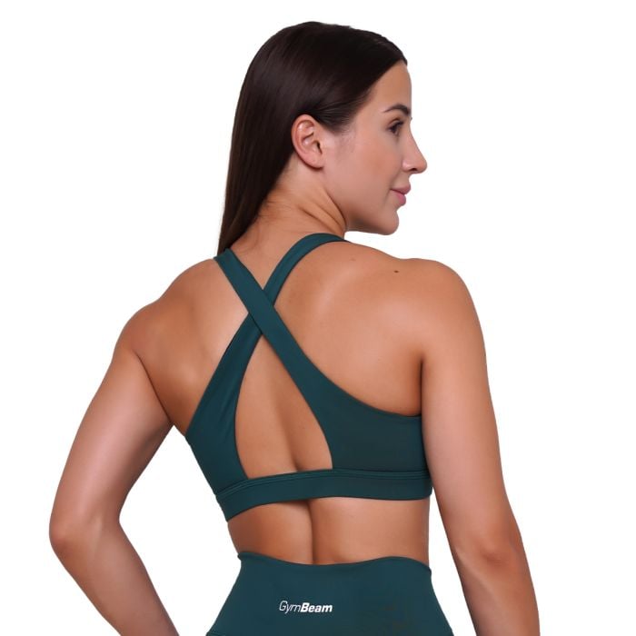 Ignite Sports Bra Dark Green - GymBeam S