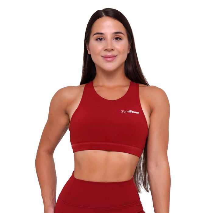 Ignite Sports Bra Dark Red - GymBeam S