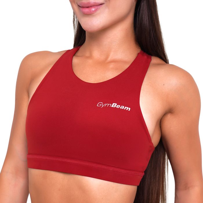 Ignite Sports Bra Dark Red - GymBeam S