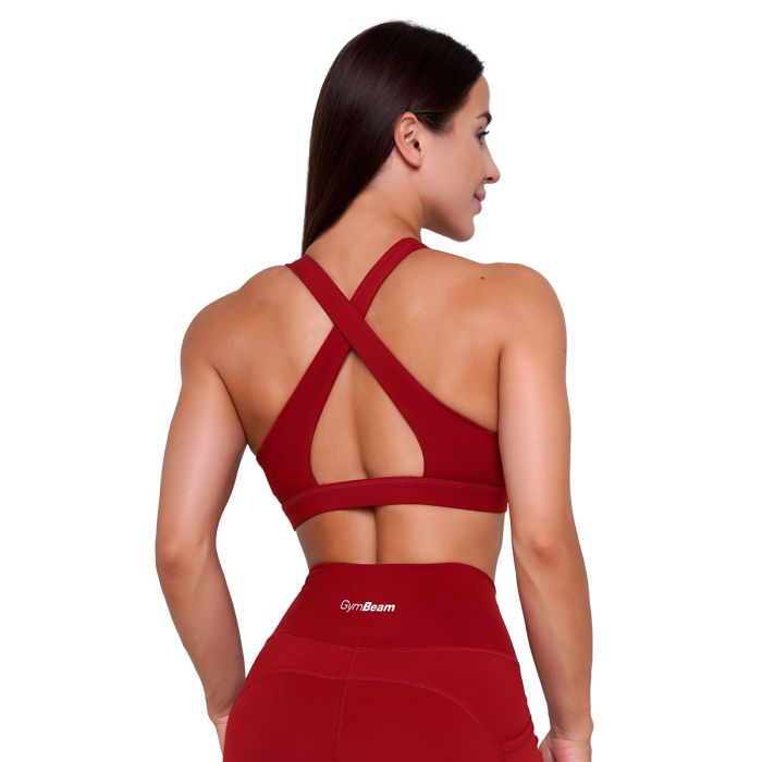 Ignite Sports Bra Dark Red - GymBeam S
