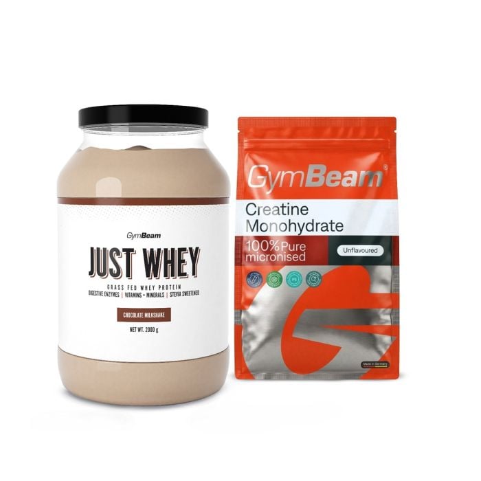 Just Whey Grass-Fed Πρωτεΐνη – GymBeam 1000 g - Μιλκσεικ Σοκολάτας  - 00