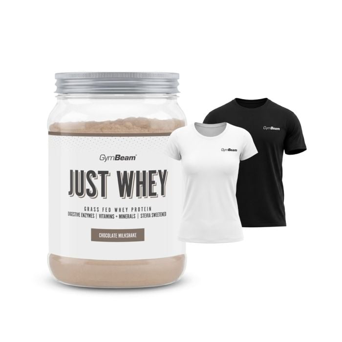 Just Whey Grass-Fed Πρωτεΐνη – GymBeam 1000 g - Μιλκσεικ Σοκολάτας  - 00