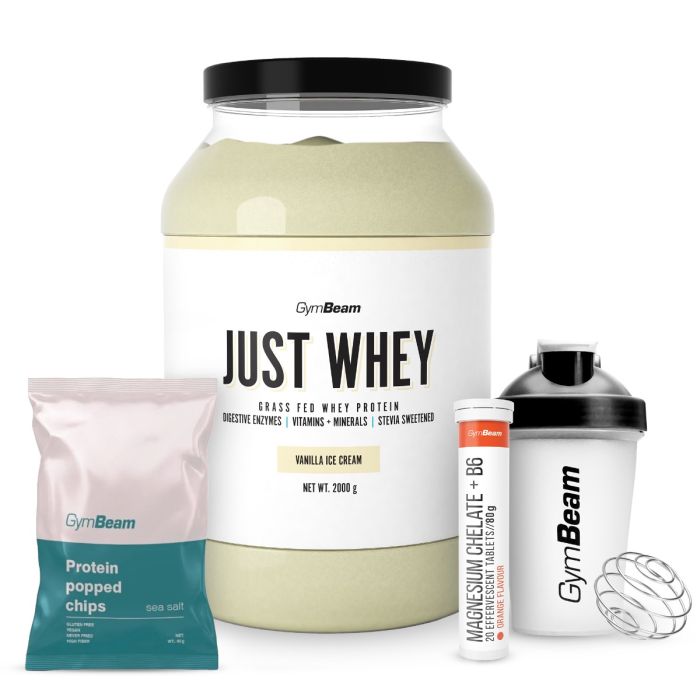 Just Whey Grass-Fed Πρωτεΐνη  – GymBeam 1000 g - Μιλκσεικ Σοκολάτας  - 00