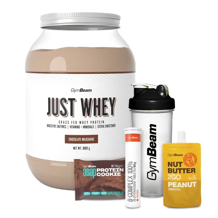 Just Whey Grass-Fed Πρωτεΐνη  – GymBeam 1000 g - Μιλκσεικ Σοκολάτας  - 00