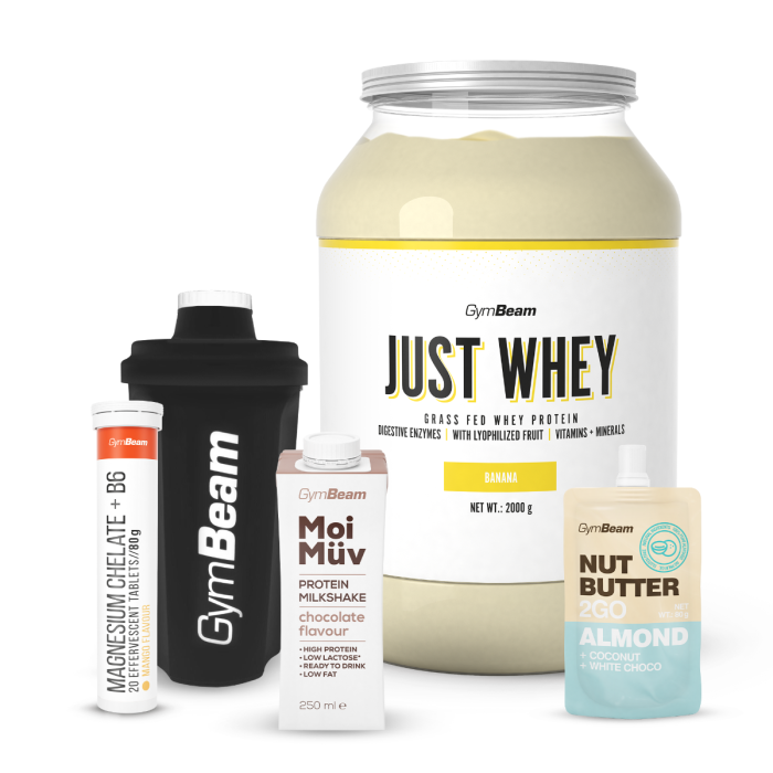 Just Whey Grass-Fed Πρωτεΐνη  – GymBeam 1000 g - Μιλκσεικ Σοκολάτας  - 00