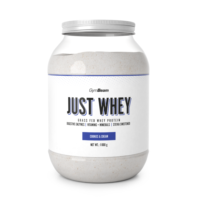 Just Whey Grass-Fed Πρωτεΐνη  – GymBeam 1000 g - Κρέμα - Μπισκότο - 00