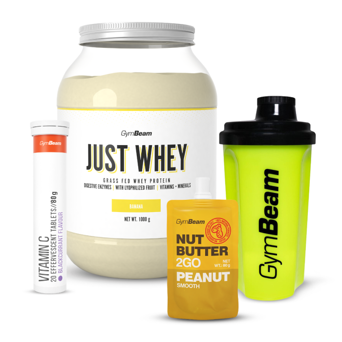 Just Whey Grass-Fed Πρωτεΐνη  – GymBeam 1000 g - Μιλκσεικ Σοκολάτας  - 00
