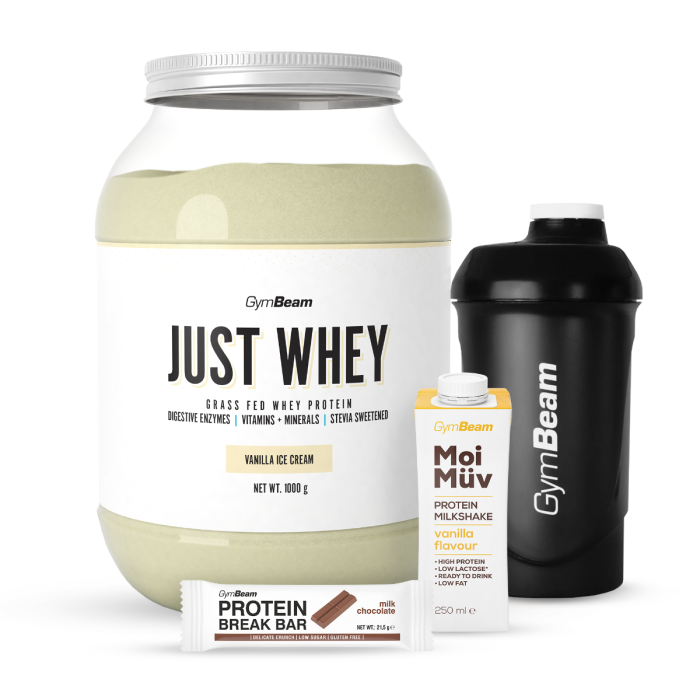 Just Whey Grass-Fed Πρωτεΐνη  – GymBeam 1000 g - Μιλκσεικ Σοκολάτας  - 00