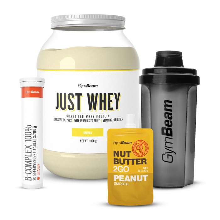 Just Whey Grass-Fed Πρωτεΐνη  – GymBeam 1000 g - Μιλκσεικ Σοκολάτας  - 00