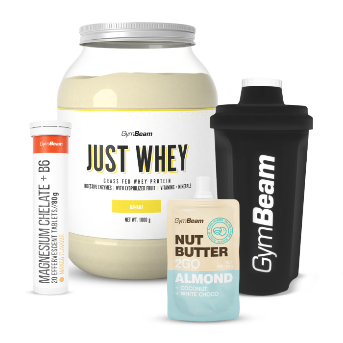Just Whey Grass-Fed Πρωτεΐνη  – GymBeam 1000 g - Μιλκσεικ Σοκολάτας  - 00