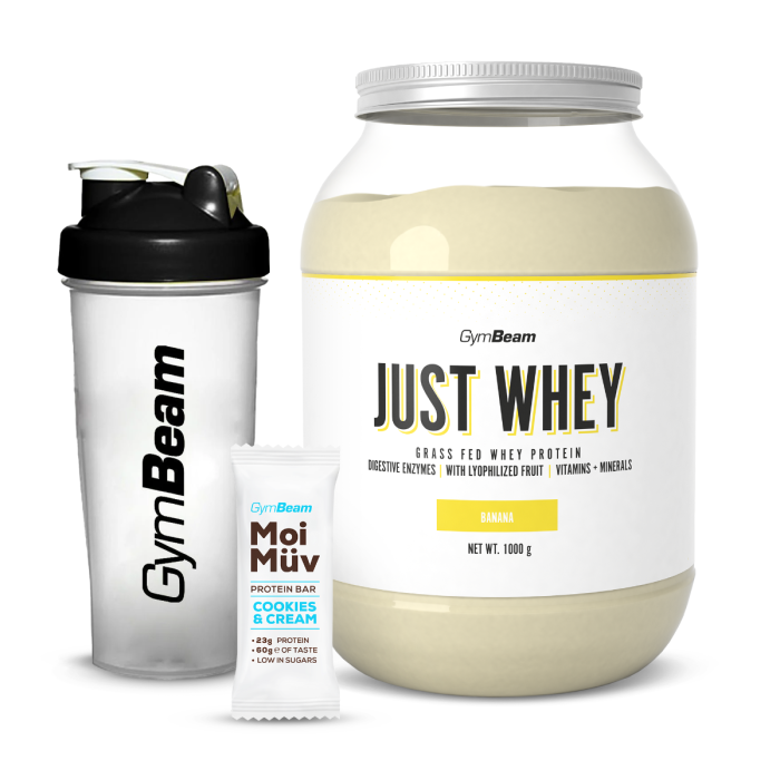 Just Whey Grass-Fed Πρωτεΐνη  – GymBeam 1000 g - Μιλκσεικ Σοκολάτας  - 00