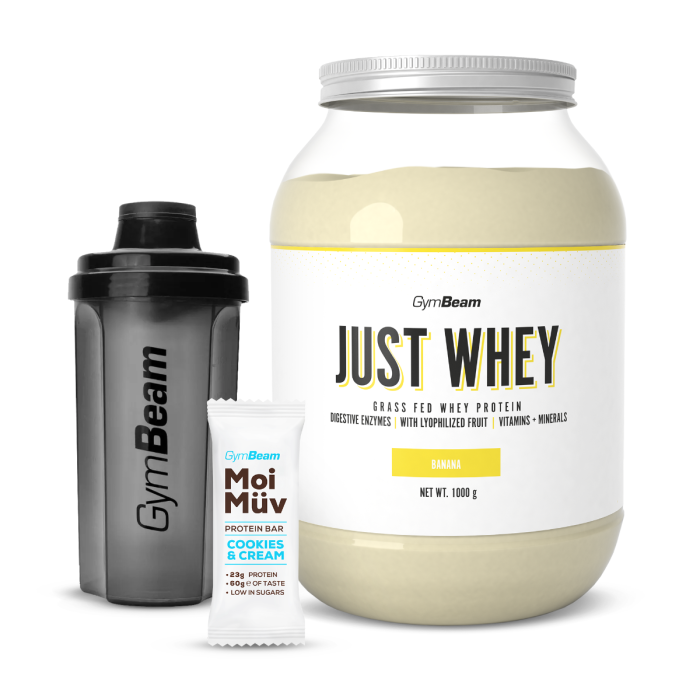 Just Whey Grass-Fed Πρωτεΐνη  – GymBeam 1000 g - Μιλκσεικ Σοκολάτας  - 00