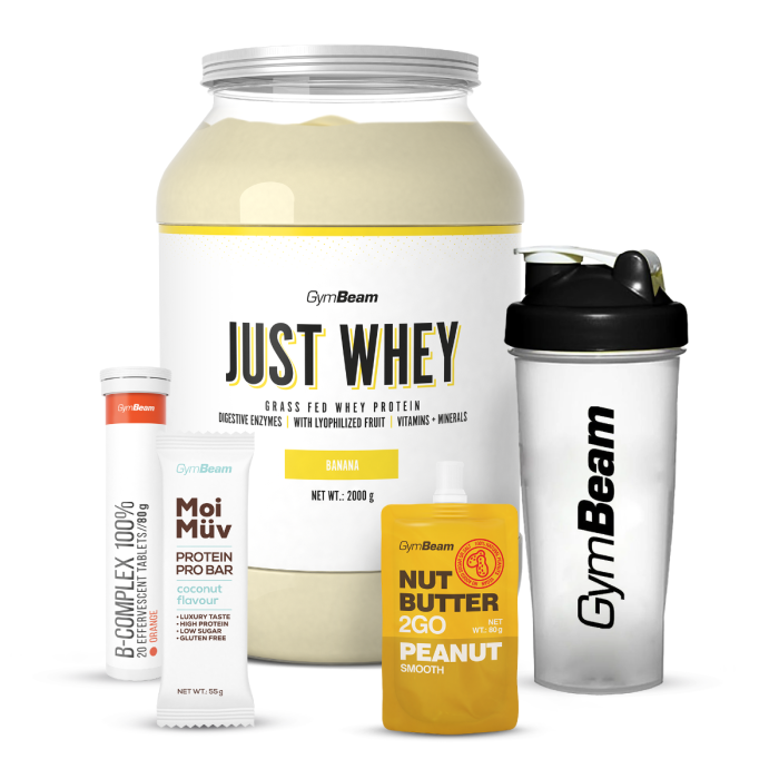 Just Whey Grass-Fed Πρωτεΐνη  – GymBeam 1000 g - Μιλκσεικ Σοκολάτας  - 00